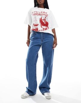 Cotton On Cotton On straight leg jeans in celeste blue