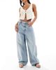 Cotton On Cotton On super baggy boyfriend jeans in Olsen blue - 1