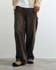 Cotton On Cotton On super baggy worker pants in chocolate cord-Brown - 3