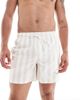Cotton On Cotton On swim shorts in stone stripes-Gray - 4