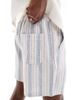 Cotton On Cotton On textured shorts with elastic waist in blue stripes - 2