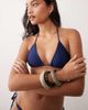 Cotton On Cotton On triangle bikini set in navy shimmer - 2