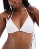 Cotton On Cotton On triangle bikini top in white crinkle - 1