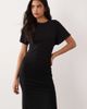 Cotton On Cotton On twist tee midi dress in black - 3