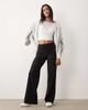 Cotton On Cotton On ultra soft tie front wide leg pants in black - 1
