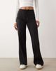 Cotton On Cotton On ultra soft tie front wide leg pants in black - 2