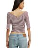 Cotton On Cotton On Women's Bella Off Shoulder V Neck 3/4 Tee - 4