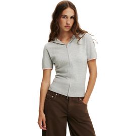 Cotton On Cotton On Women's Cap Slv Sara Hooded Zip Knit