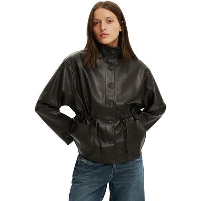 Cotton On Cotton On Women's Eli Faux Leather Parka