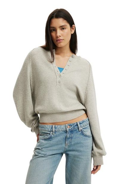 Cotton On Cotton On Women's Everfine Oversized Henley Knit