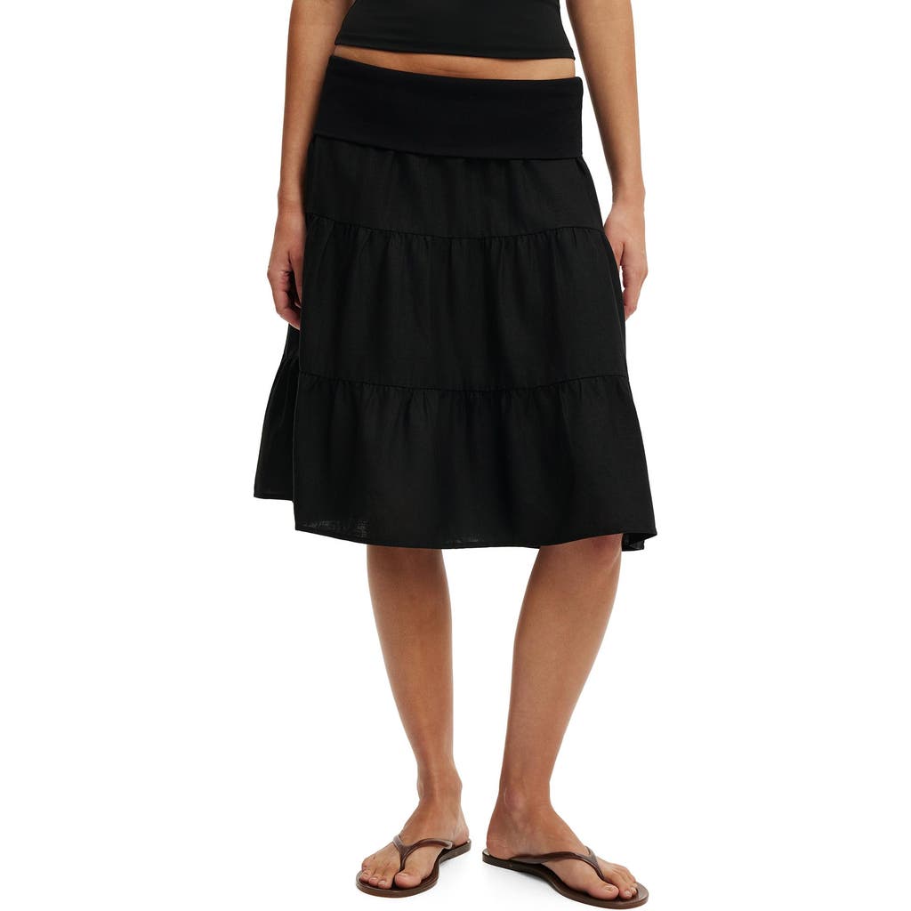 Cotton On Cotton On Women's Haven Fold Over Midi Skirt