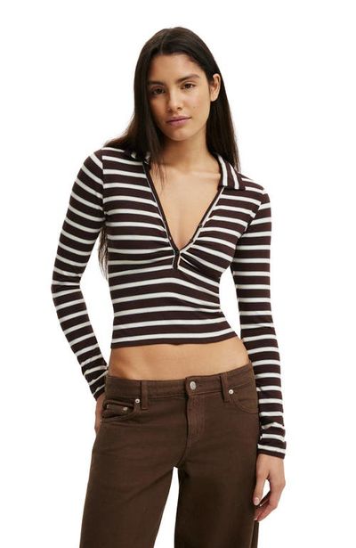 Cotton On Cotton On Women's Henley Long Sleeve Polo