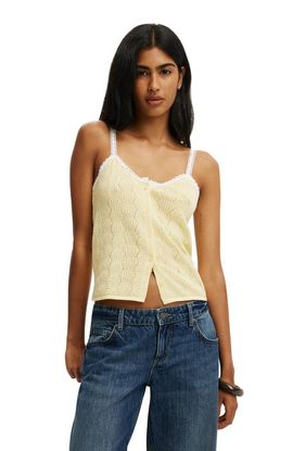 Cotton On Cotton On Women's Knit Button Through Cami