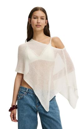 Cotton On Cotton On Women's Sheer Knit Poncho