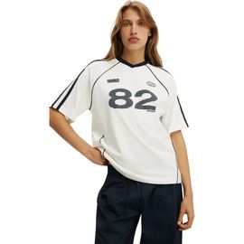 Cotton On Cotton On Women's Vneck Oversized Raglan Graphic Tee