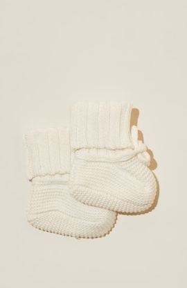 Cotton On Kids Cotton On Kids Organic Knit Booties