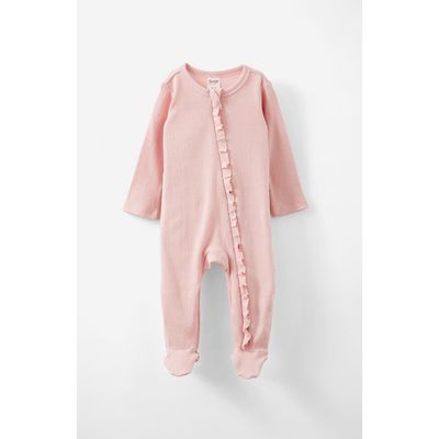 Cotton On Kids Cotton On Kids Organic Pointelle Ruffle Zip All