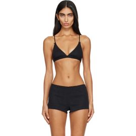 Cou Cou Cou Cou Black 'The Triangle' Bralette