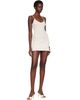 Cou Cou Cou Cou Off-White 'The Cami Slip' Minidress - 4