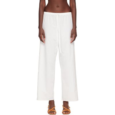 Cou Cou Cou Cou White 'The Pant' Lounge Pants