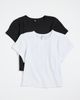 COUCOU COUCOU The Baby Tee 2 Pack White/Black - 2