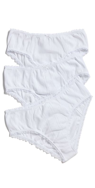 COUCOU COUCOU The Cozy Brief 3 Pack White