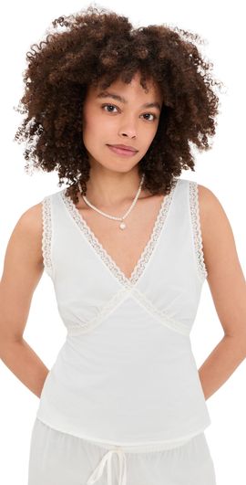 COUCOU COUCOU The Iris Tank White