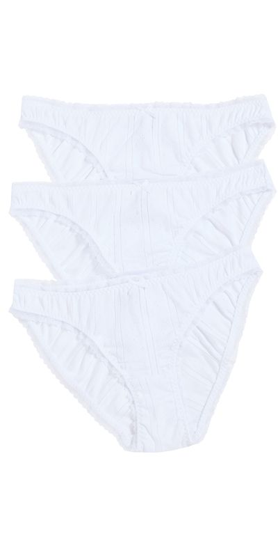 COUCOU COUCOU The Low Rise 3 Pack White