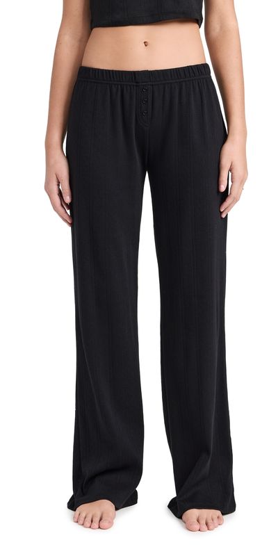 COUCOU COUCOU The Pointelle Pants Black