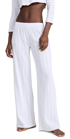 COUCOU COUCOU The Pointelle Pants White