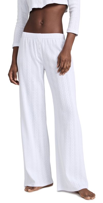 COUCOU COUCOU The Pointelle Pants White