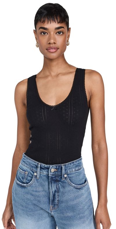 COUCOU COUCOU The Scoop Tank Black
