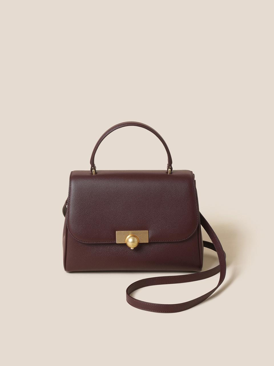 COURONNE Ballon Tote 26 burgundy