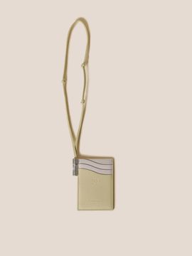COURONNE Genuine Leather Compact Card Charm [Green] (RCAEX25144GRL)