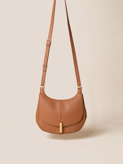 COURONNE Leather Camel Crossbody Bag (RCBRX25147CMX)