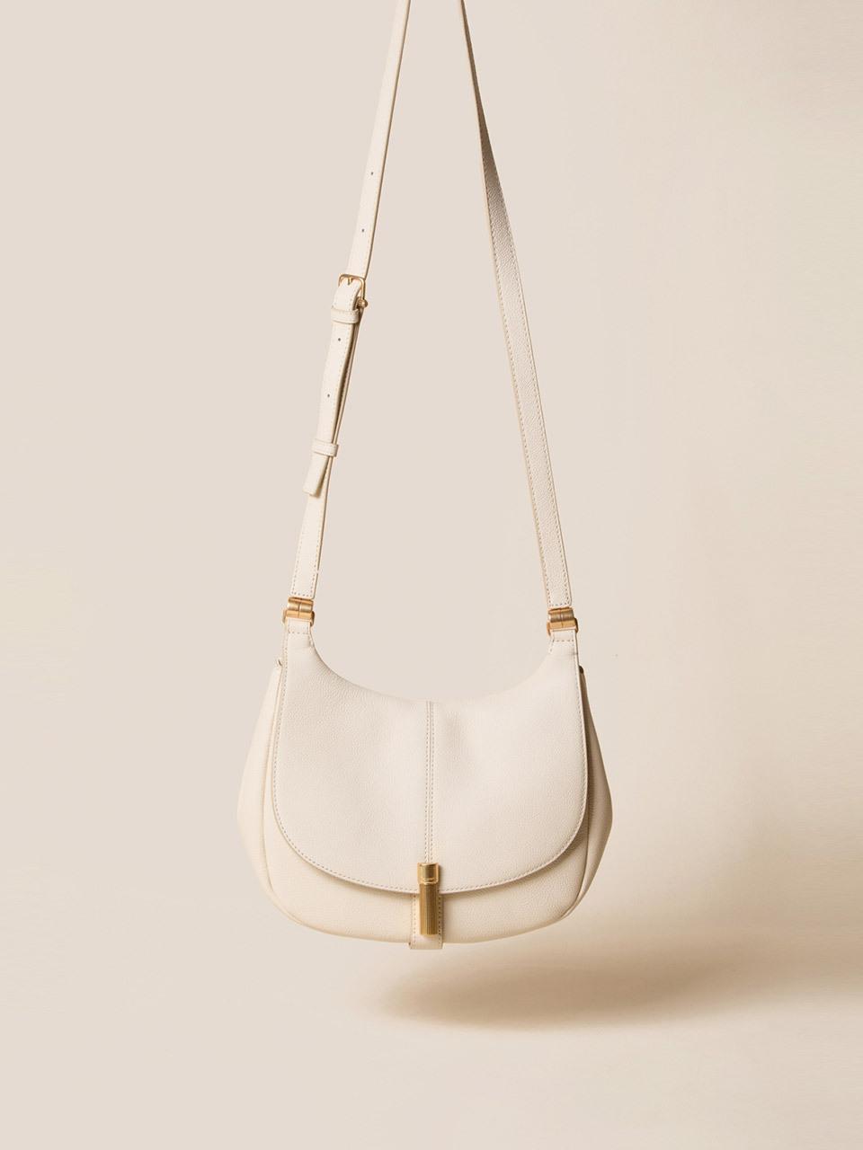 COURONNE Leather Classic Crossbody Bag [Yellow] (RCBRX25147IVD)