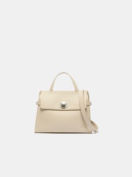 COURONNE Leather Square Convertible Tote Bag (RCBTX25141GYL)