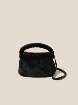 COURONNE Lumie Fur Tote 25 (Black)_RVBTX24643BKX