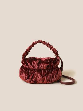 COURONNE Lumie Velvet Tote 29 (Dark Red)_RCBTX24661RED