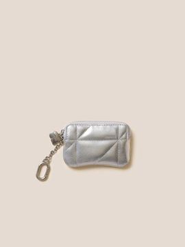 COURONNE Quilted Leather Mini Zipper Card Wallet (RCWGX25145SIX)