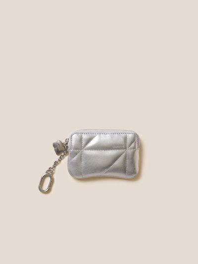 COURONNE Quilted Leather Mini Zipper Card Wallet (RCWGX25145SIX)