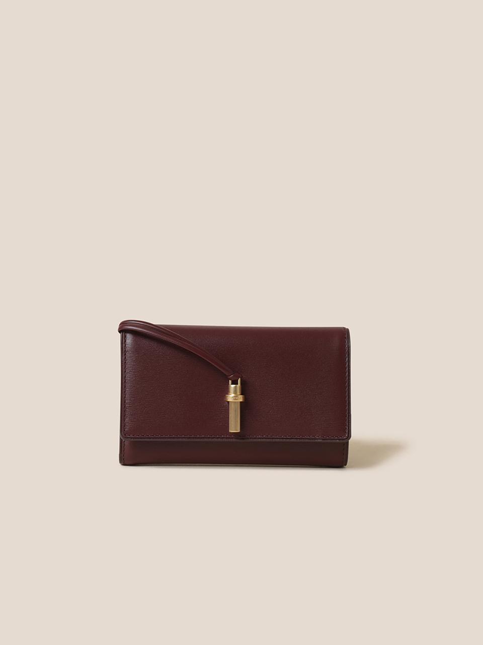 COURONNE Vintage Leather Middle Wallet [Wine] (RCWEX24641WIX)