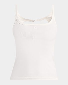 Courreges 90s Rib Cutout Tank Top