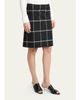 Courreges Checked Knee-Length Skirt - 4