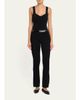 Courreges Contrast Vinyl & Knit Straight-Leg Pants - 2