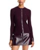 Courreges Courreges Contrasted Vinyl Rib Knit Cardigan - 1