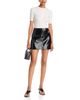 Courreges Courreges Contrasted Vinyl Rib Knit Short Sleeve Top - 2