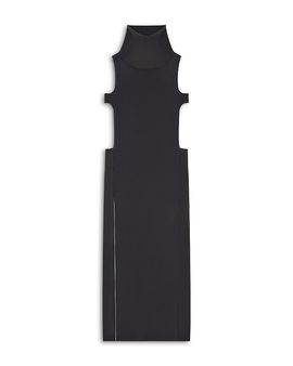 Courreges Courreges Crepe High Collar Long Dress