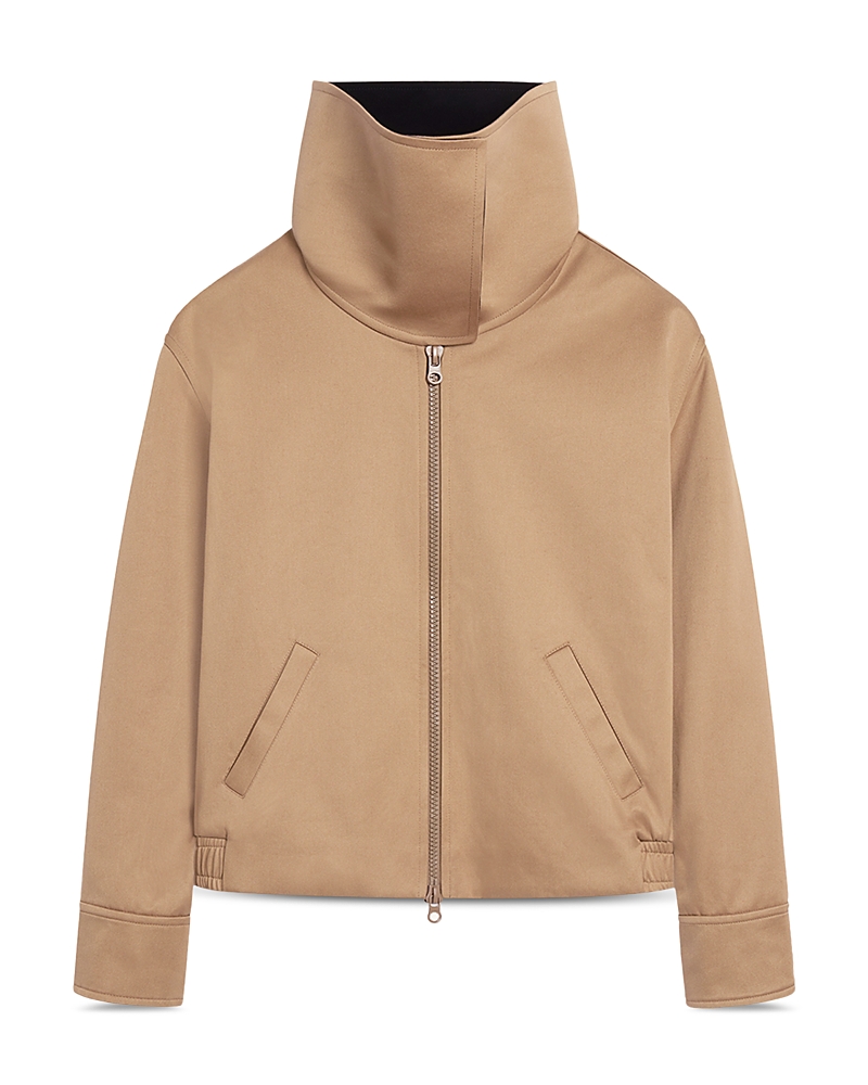 Courreges Courreges High Collar Cotton Canvas Blouson Jacket