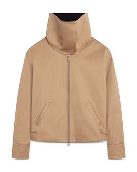 Courreges Courreges High Collar Cotton Canvas Blouson Jacket